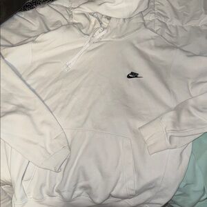 Nike White Pullover Hoodie